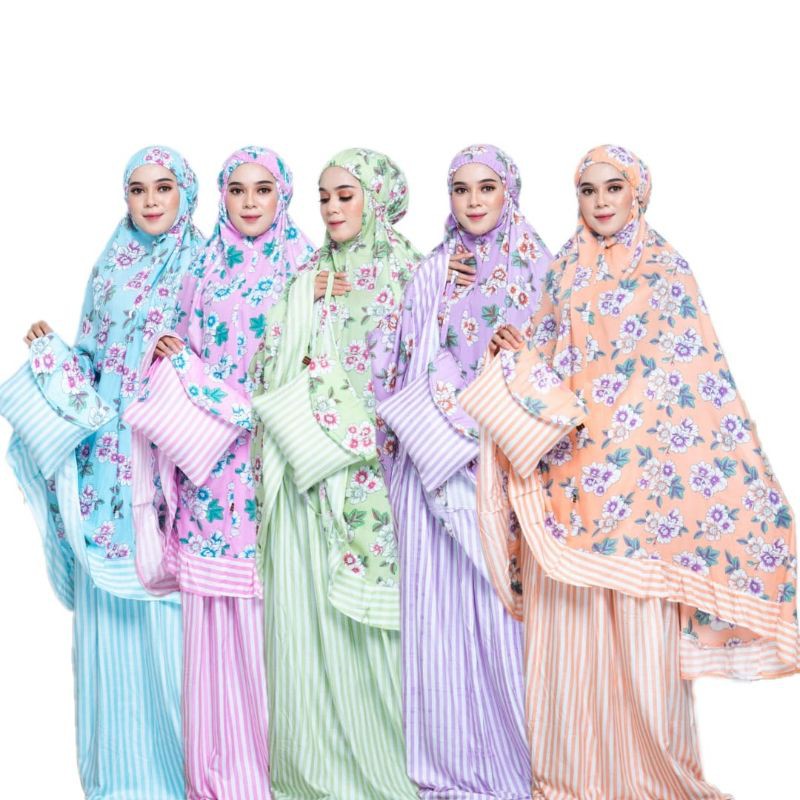 Mukena termurah Rayon Hand Print Nadia Collection mukena Bali