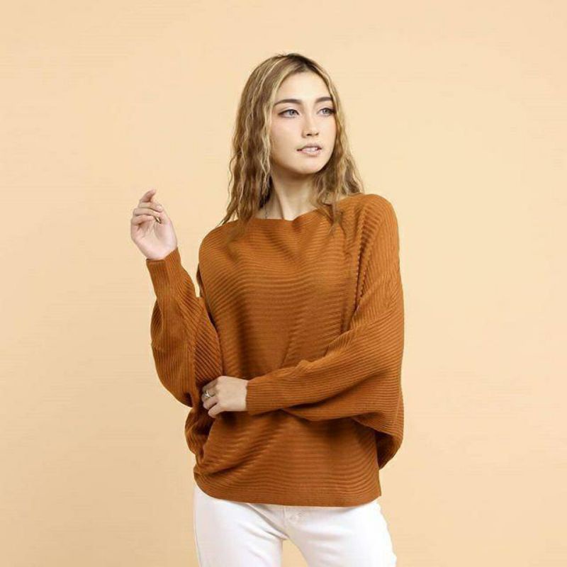 LASPERAL BATWING/BATWING RAJUT WANITA/SWEATER RAJUT KELALAWAR