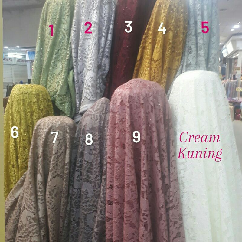 Bahan brukat gliter/Kain brukat/Brukat murah