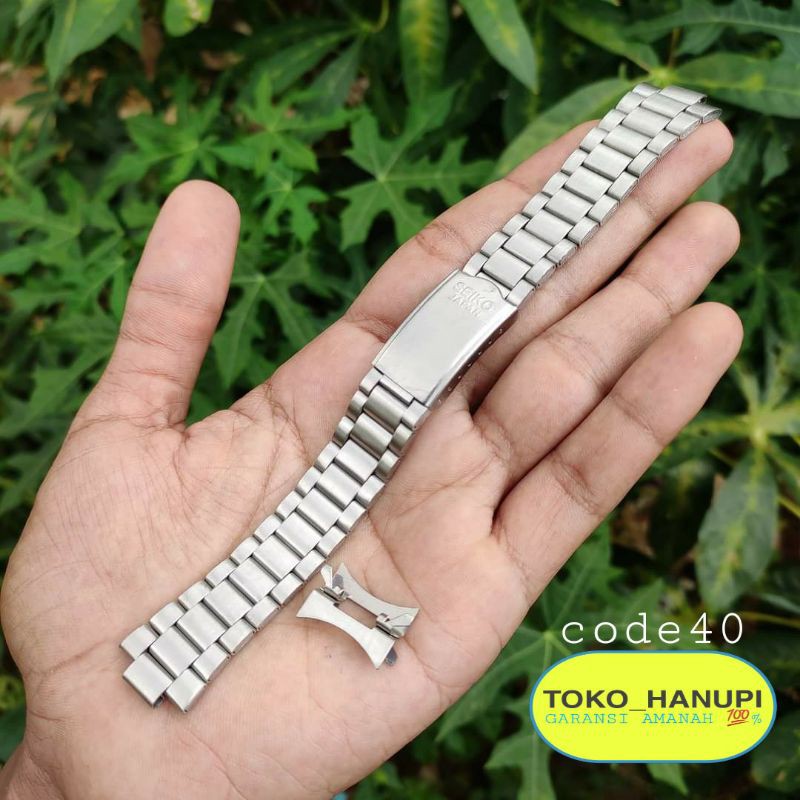 Strap Rantai Tali Jam Tangan Seiko 5 Automatic 20mm Stainless steel