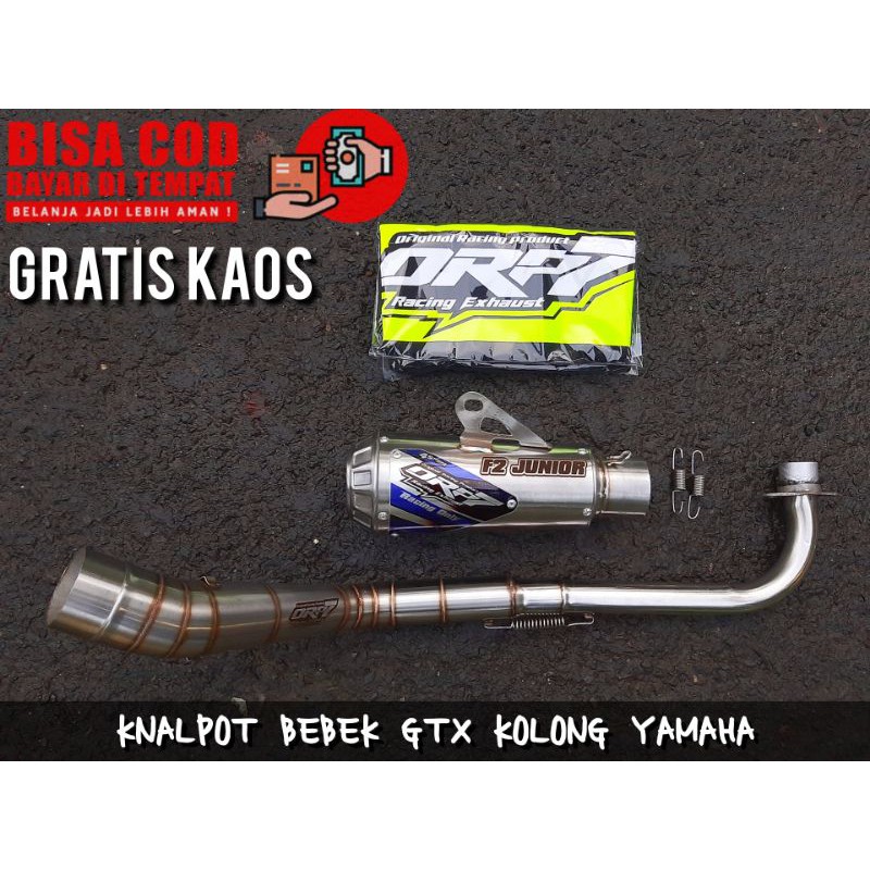 KNALPOT BEBEK GTX YAMAHA ORP7 RACING BONUS KAOS DAN LASER NAMA