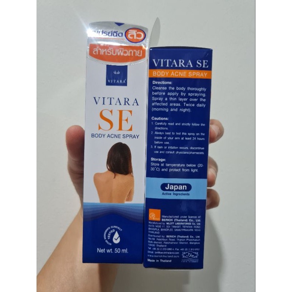 Vitara Acne &amp; Scar Body Spray Obat Jerawat Tubuh