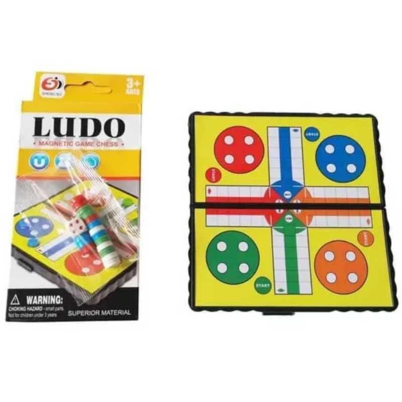 Mainan Ludo dan Ular Tangga Magnet Kecil Ludo Magnetic Mainan Anak - TGS 001