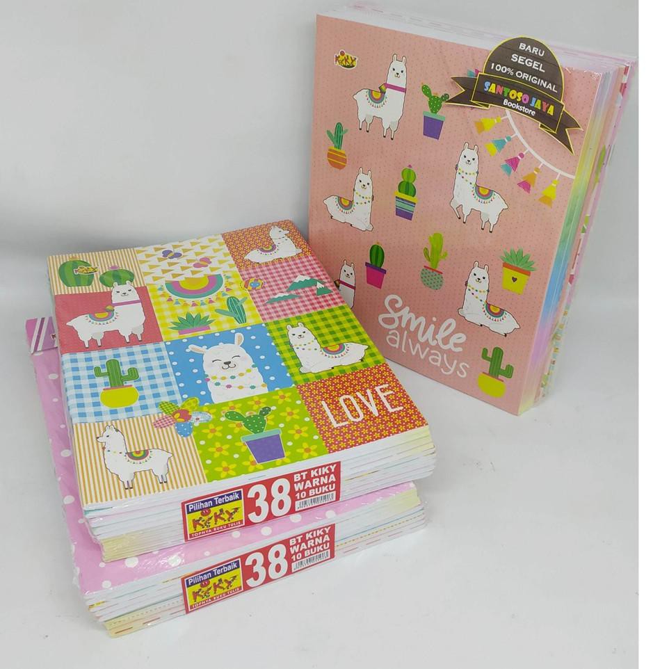 

Dijual Murah IIAOI Buku Tulis KIKY 38 Lembar - 1 Pack Isi 10 Buku - Kertas Berwarna 78 Bestseller