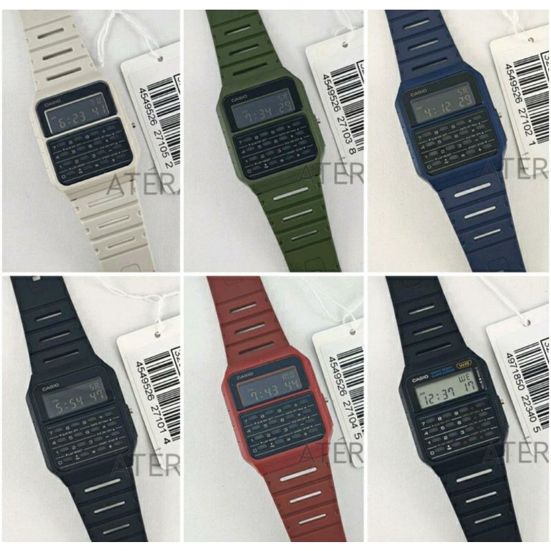 Jam Tangan_CASIO_CA-53WF_ORIGINAL / JAM TANGAN KALKULATOR_CA_53_53W HITAM ORI DIGITAL CALCULATOR CA53 RUBBER KARET PRIA WANITA