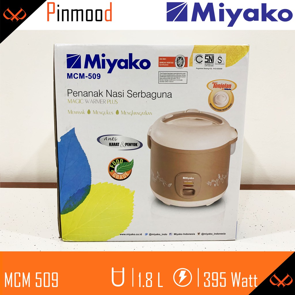 MIYAKO MAGIC COM // RICE COOKER MCM-509 [ 1.8 LITER ] PENANAK NASI