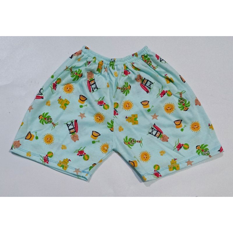 Celana Pendek Bayi SNI Motif Warna Belva Size 6-12 Bulan Bawahan Bayi Celana Harian Bayi 100% Cotton Halus