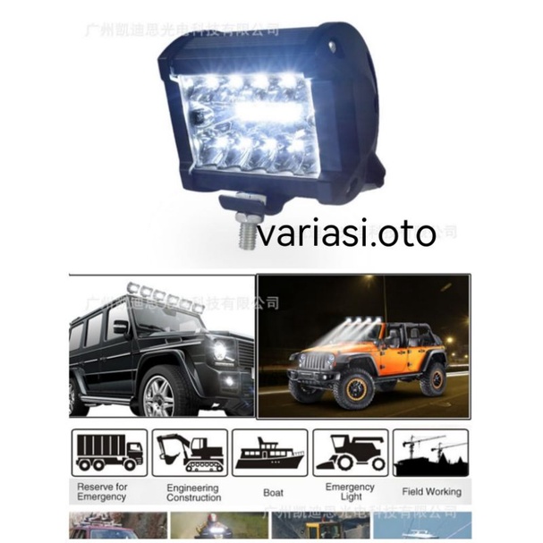 LAMPU TEMBAK SOROT LED BAR CREE CWL 57W 20 MATA 3 SUSUN LED MOBIL