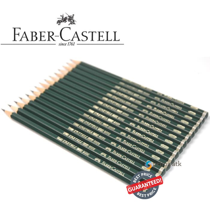 

[PER 3 PCS] PENCIL PENSIL 2B KARAKTER FABER CASTELL 1 LUSIN PACK WARNA HITAM MURAH ASLI LUCU UNIK