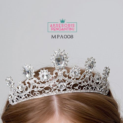 (READY STOK) AKSESORIS CROWN MAHKOTA RAMBUT PESTA ANAK MODERN MPA008