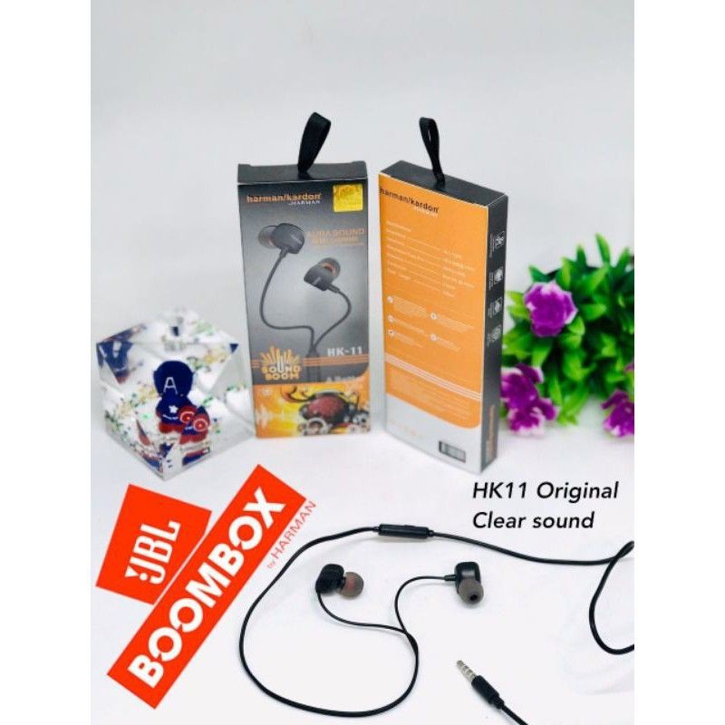 Earphone Harman Kardon Stereo Handset Hansfree Harman Kardon HK-11 Headset Harman Kardon Stereo HK11