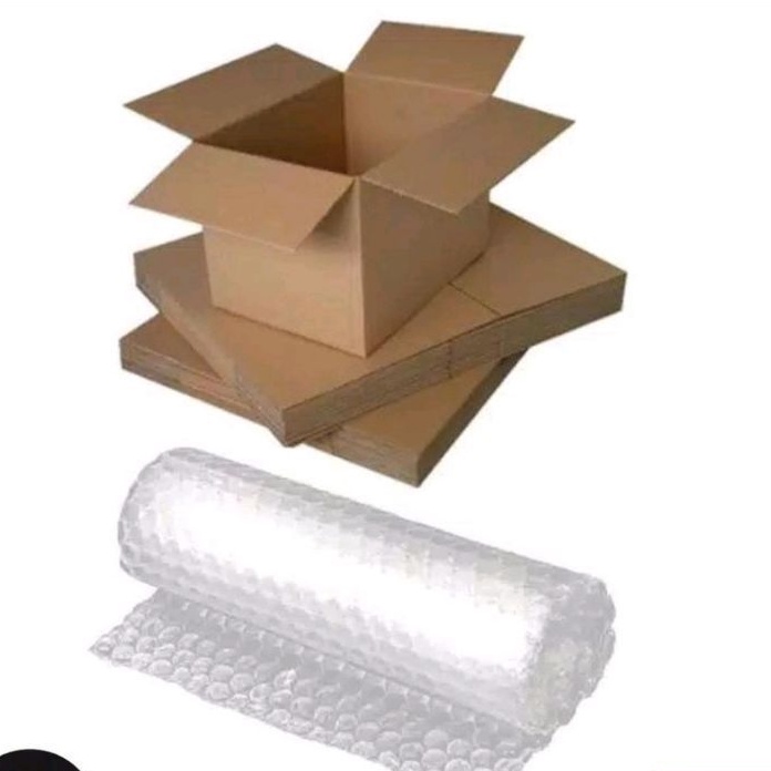 

Packing tambahan kardus-bubblewrap