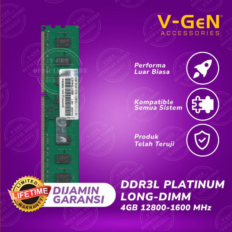 RAM DDR3L 4GB 12800 V-GEN RESCUE