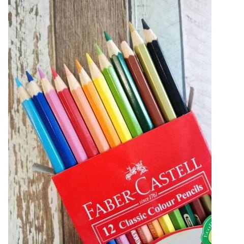 

LANGSUNG ATC.. Pensil Warna Faber Castell 12 Warna Classic Panjang