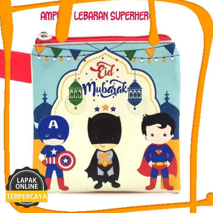 

New Arrival Dompet Pouch Amplop Angpao Thr Fitrah Lebaran Idul Fitri Superhero Jaminan Mutu