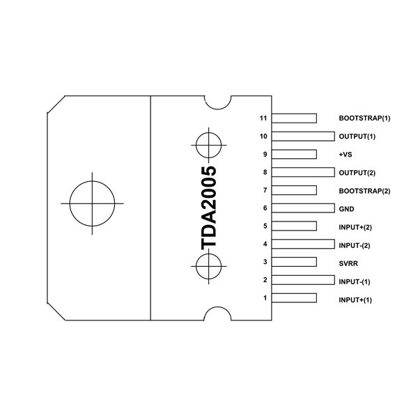 Tda7562 схема подключения