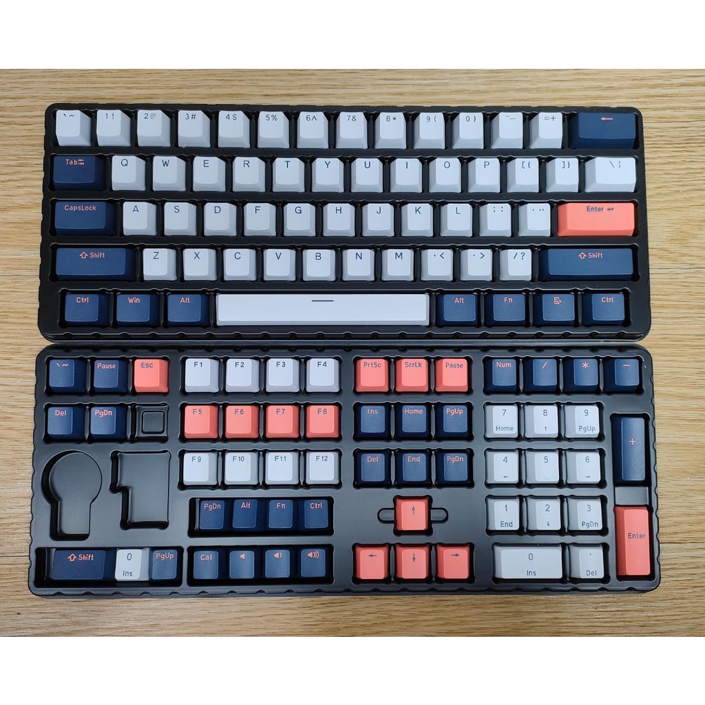 BLUEBERRY KEYCAPS DOUBLE SHOT PBT Set OEM Profile (119 Keys)