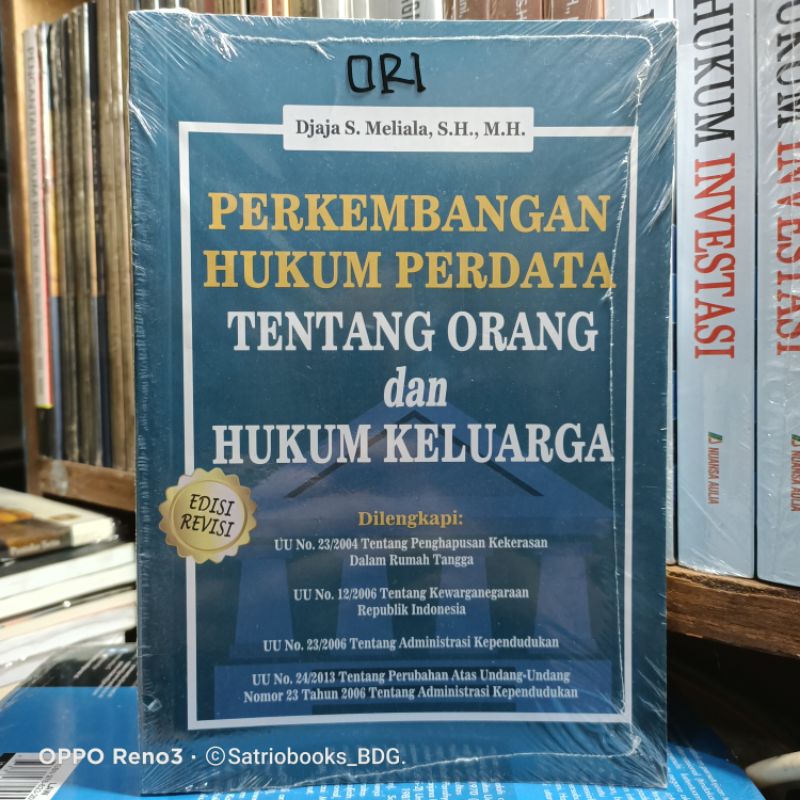 Buku Perkembangan Hukum Perdata Tentang Orang Dan Hukum Keluarga Edisi