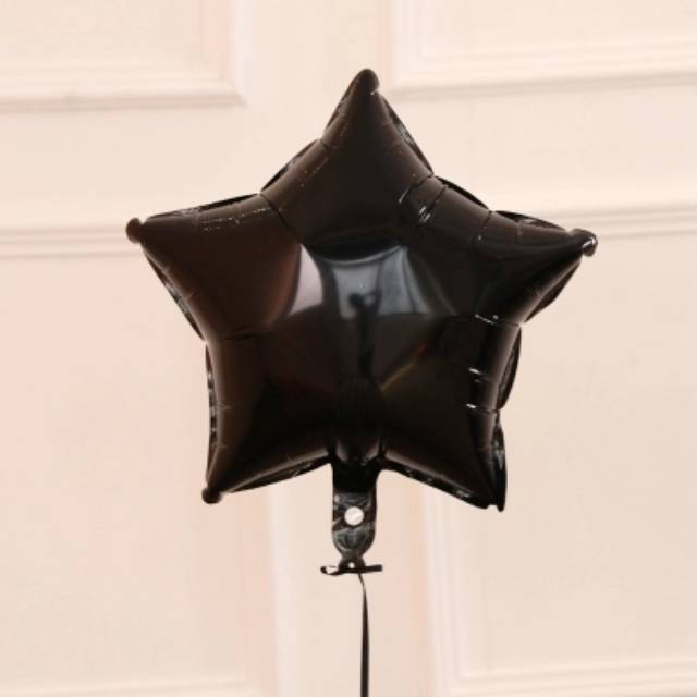 Balon foil Star Bintang hitam