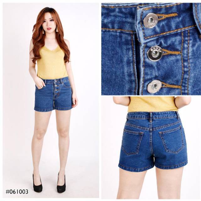 Celana Pendek Highwaist kancing 5 JSK Jeans Original Produk