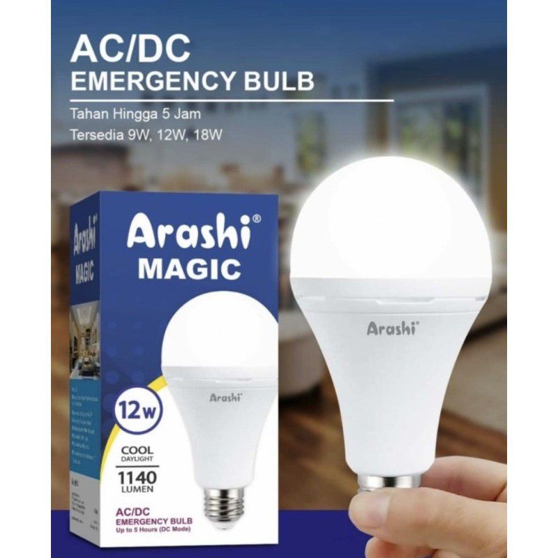ARASHI Lampu LED Emergency Magic 12 Watt / Lampu Darurat