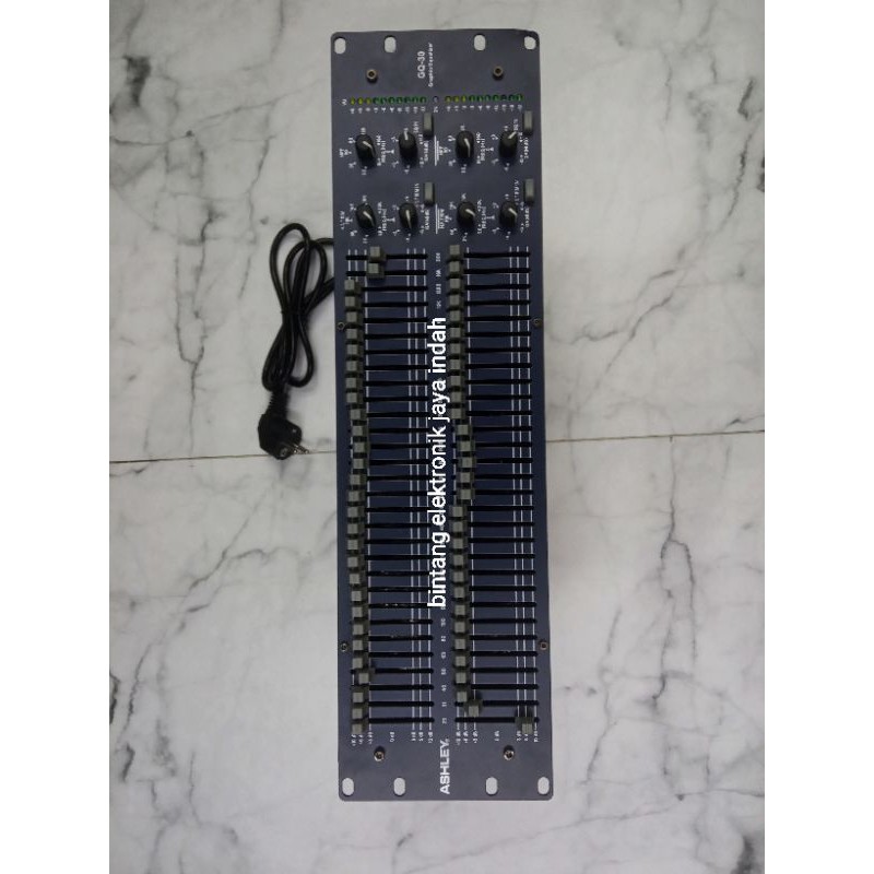 EQUALIZER ASHLEY GQ30 ORIGINAL 31x2 BAND FUNGSI LIMITER GQ-30 Original