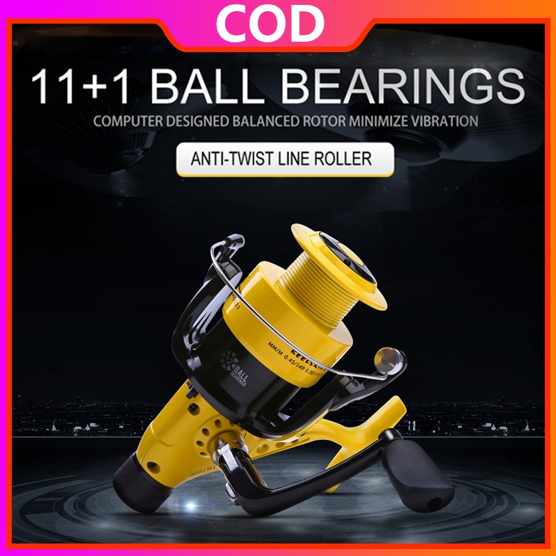 Sougayilang 12 Ball Bearing Reel Pancing Air Tawar Ringan Metal Fishing Reel Spinning Fishing Reel Untuk Memancing Ikan Mas