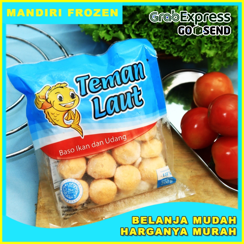 

TEMAN LAUT Baso Udang 200gr - Makanan Beku Olahan