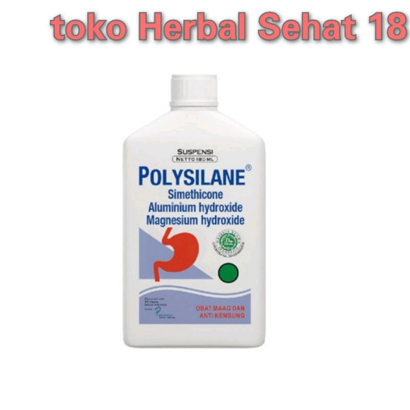 

Polysilane Suspensi 180ml / Obat Maag / Sakit Maag / Asam Lambung / Kembung / Gastritis