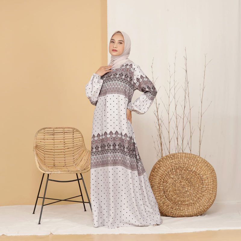 Gamis Dress Bahan Maxmara Lux berkualitas Premium