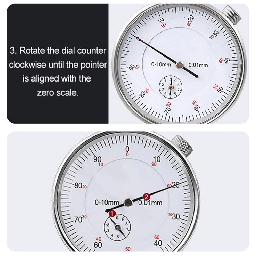 Solighter Indikator Presisi Alat Ukur Akurasi Woodworking Dial Gauge