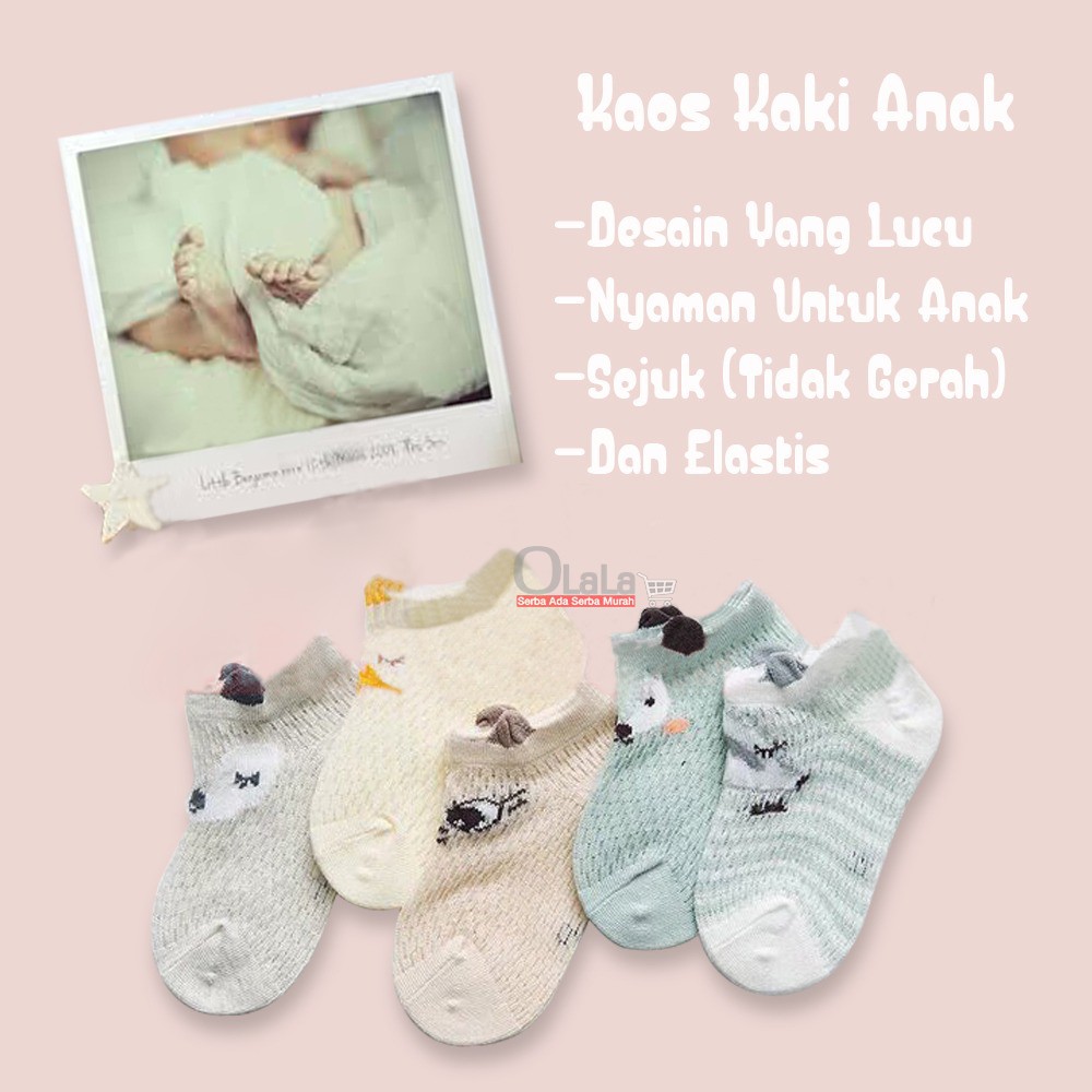 Kaos Kaki Bayi bahan adem isi 5pcs