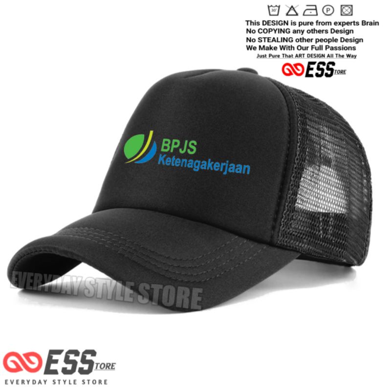 Topi BPJS Ketenagakerjaan Trucker Jaring