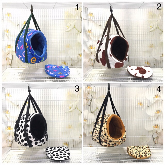 EXOTICGOODS HANGING EGG MOTIF POUCH SUGAR GLIDER SLEEPING POUCH SUGAR GLIDER KANTUNG TIDUR HEWAN