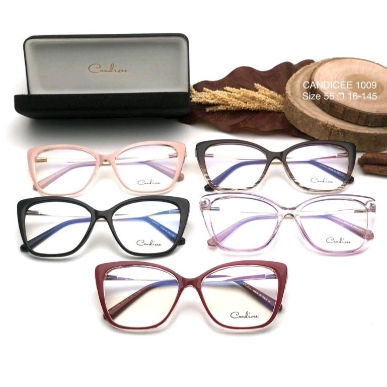 FRAME KACAMATA MINUS WANITA 1009 FREE LENSA ANTI RADIASI | KACAMATA PHOTOCROMIC | KACA MATA PLUS | KACAMATA ANTI UV | KACA MATA TERBARU