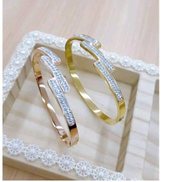 Produk Terbaik GELANG TANGAN TITANIUM WANITA MODEL KOREA TERBARU, Ltq....
