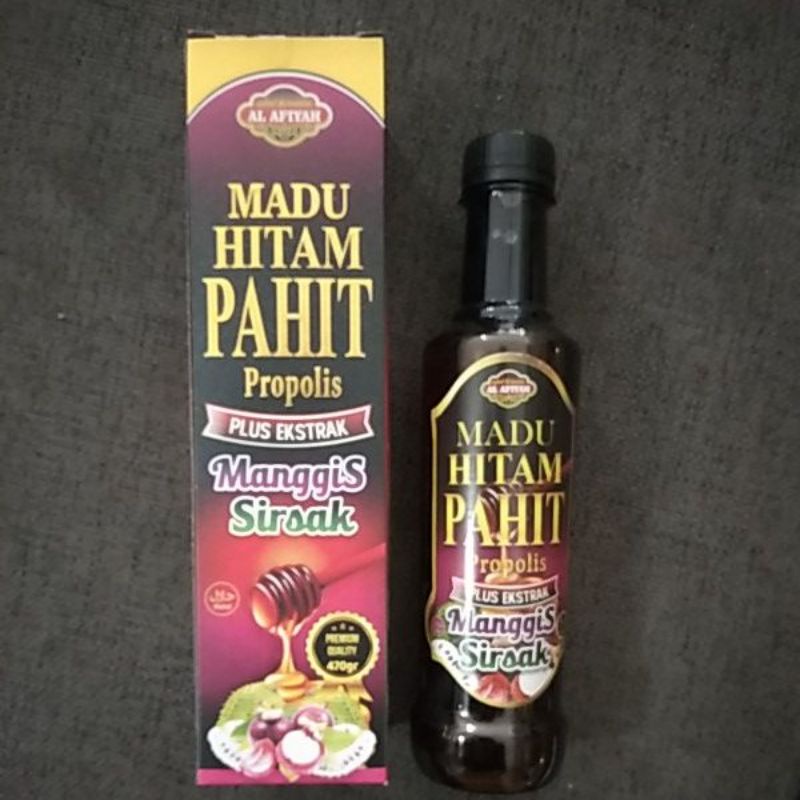 Madu Hitam Pahit Propolis plus Manggis Sirsak
