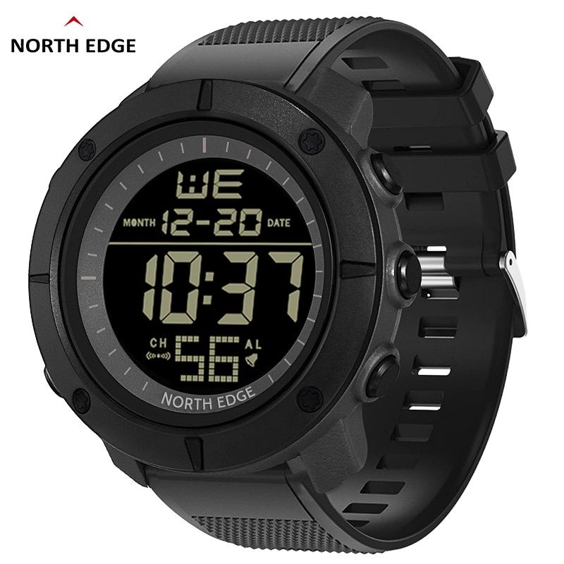 NORTH EDGE TANK New Men's Digital Military Watches 50M Waterproof Sports Stopwatch Watches For Men Date Army Clock