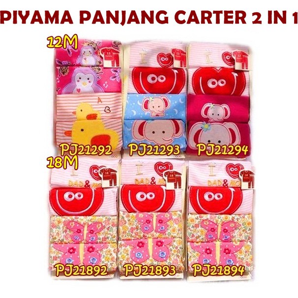 PIYAMA PANJANG 2 IN 1 CARTERS
