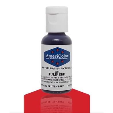 

Americolor TULIP RED 0.75 oz (21gr) Soft Gel Paste