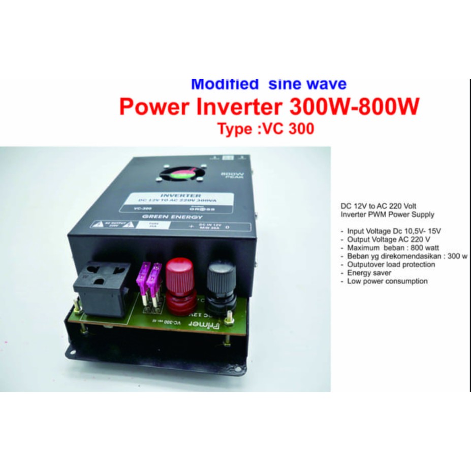 Power Inverter Modified Sine wave 300W-800W