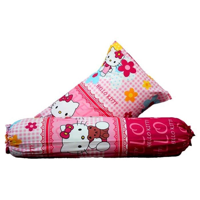 Sarung Bantal+Guling Karakter Hello Kitty