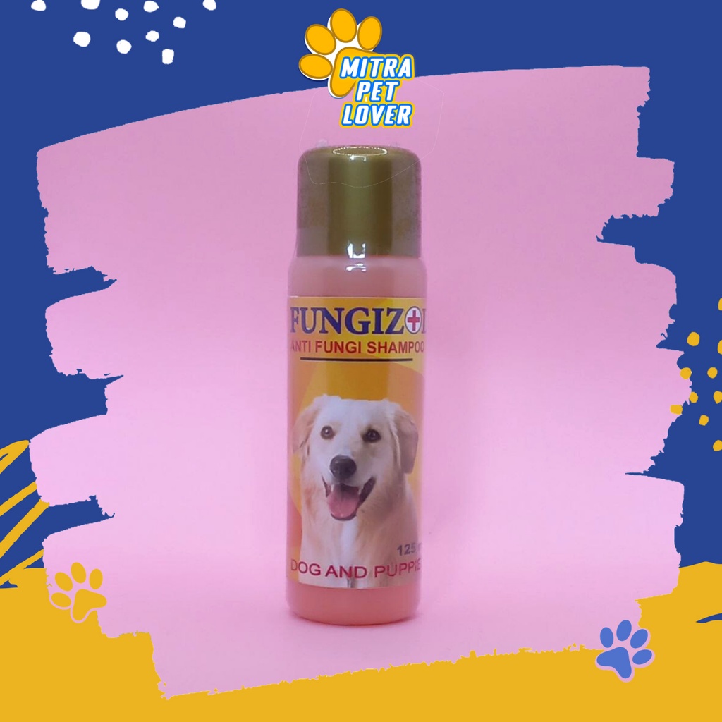 SAMPO ANTI JAMUR UNTUK ANJING - FUNGIZOL DOG SHAMPOO 125 ML ORIGINAL - LEMBUT WANGI SEHAT MENGHALUSKAN MELEMBUTKAN BULU CEGAH SAKIT KULIT - MURAH - PET ANIMAL HEALTHCARE AND VETERINARY TAMASINDO OBAT DAN VITAMIN HEWAN BINATANG PELIHARAAN MITRAPETLOVER