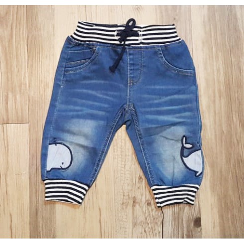 Celana Jeans Anak Bayi Laki Jogger Whale/ Celana Jeans Anak Laki Import