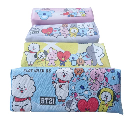 Kotak Pensil BTS BT21 Tempat Pensil Unik Big Size Motif BTS-BTS BIG RANDOM