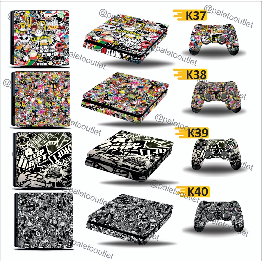 Vinyl Sticker Garskin Ps4 Slim Ps4 Fat Ps4 Pro