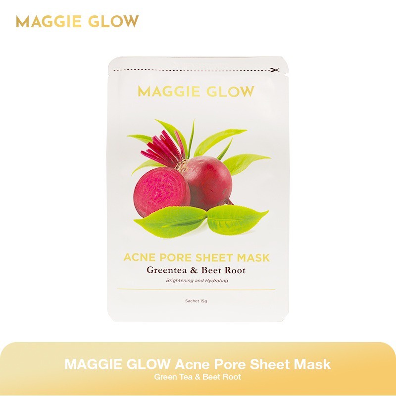 MAGGIE Glow Sheet Mask | Masker Wajah Tissue by AILIN