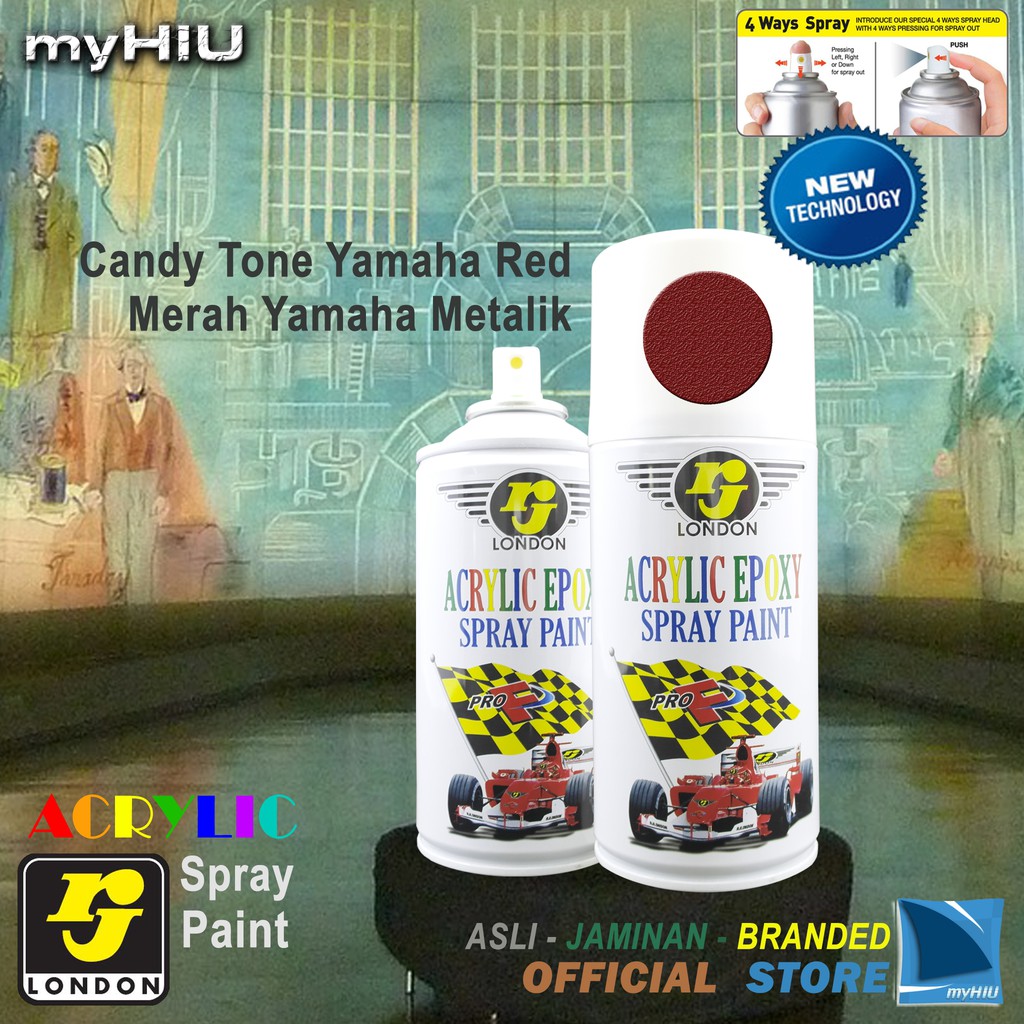 Cat Semprot Merah Yamaha Metalik 150 ~ 400 cc / CTM Yamaha Red Spray Paint RJ LONDON