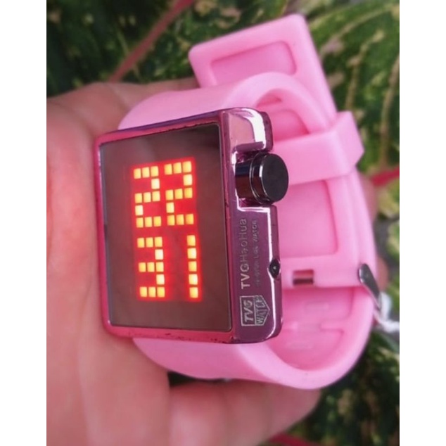 FHASION WANITA KACA CERMIN | JAM TANGAN LED DIGITAL RUBBER | Jam Tangan cewek original TVG | Jam Tangan bergaransi | Watter resintant