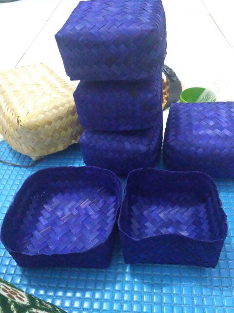 Besek Natural/ Blicing 22x8 Besek Persegi Panjang Besek Bambu Besek Anyaman Bambu Besek Handuk Besek